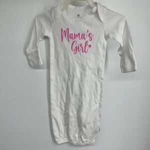 Honest Baby Girls Organic Cotton Long Sleeve Sleep Sack Gown Mama's‎ Girl Pink